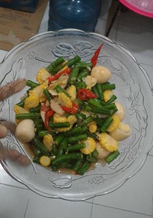 Foto resep Tumis kacang panjang telur puyuh sehat