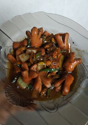 Foto resep Sosis saus lada hitam