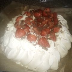Strawberry Pavlova A picture of Strawberry Pavlova.