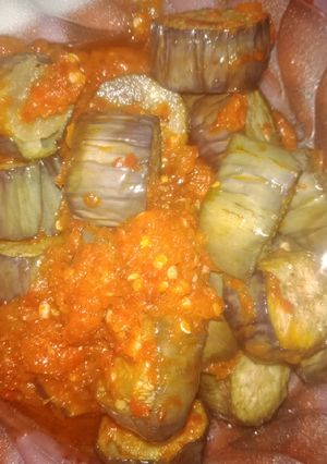 Foto resep Tumis terong cabai merah