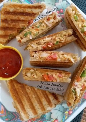 A picture of Grilled Junglee Chicken Sandwich.