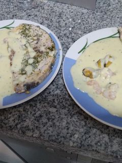 Una foto de Mero en salsa blanca (Thermomix)
