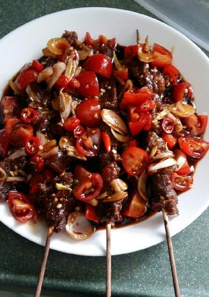 Foto resep Sate Sapi panggang Madu