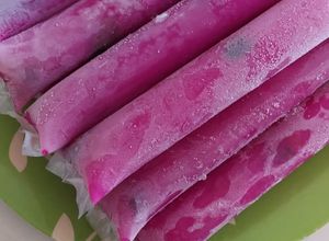 Foto resep Es lilin buah naga choki-choki