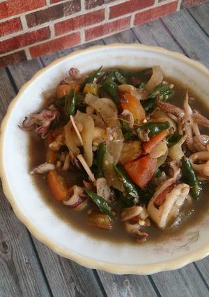 Foto resep Tumis Cumi Cabe Hijau