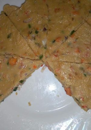 A picture of Pizza omelette.