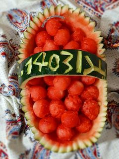 عکسی از دستور تزیین هندوانه ۲ (شب یلدا)