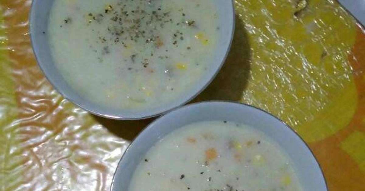 Resep Cream Soup ala KFC💚 oleh Ririh Prema N - Cookpad
