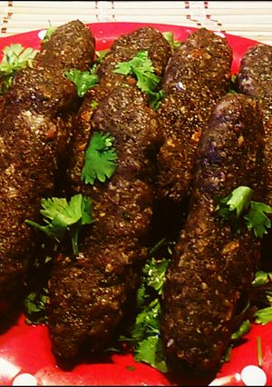 A picture of Kofta al-Haty (Baked Kofta).
