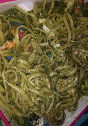 Foto resep Spaghetti saus pesto ala indonesia