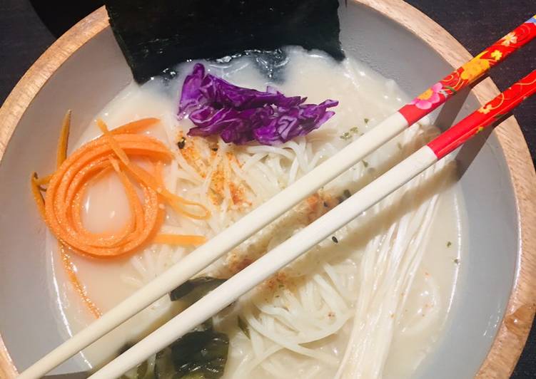 Recipe: Perfect Vegan Ramen with soy milk and seasonal veg 🌱