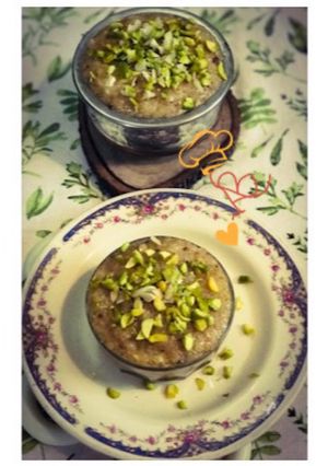 A picture of Maharashtrian Halwa: Lapsi.