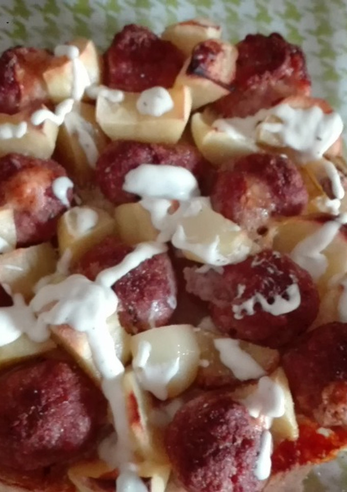 Una foto de Albóndigas con queso