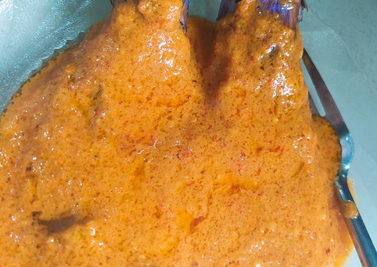 Resep Pecak terong tanpa kacang tanah Enak dan Antiribet