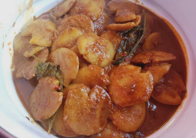 Kalio jengkol bumbu instan