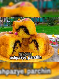 عکسی از دستور کیک باقلوای مغزدار با فر دستساز 🌸