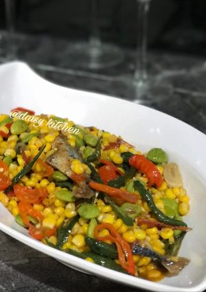 Foto resep Tumis Peda Jagung Pete
