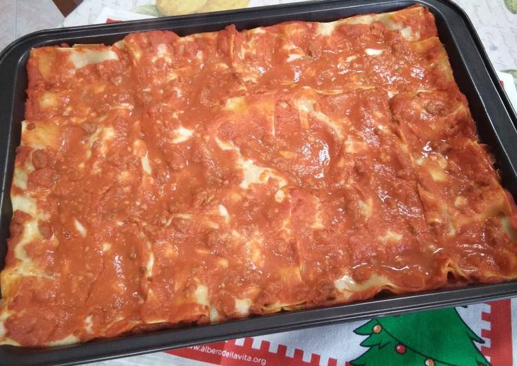 Steps to Prepare Fatto in casa Lasagne al forno