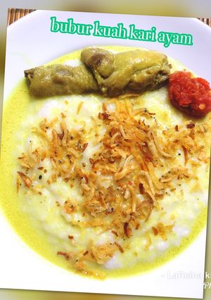 Foto resep Bubur kuah kari ayam
