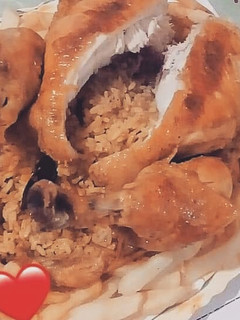 صورة لوصفة دجاج محشي بالأرز