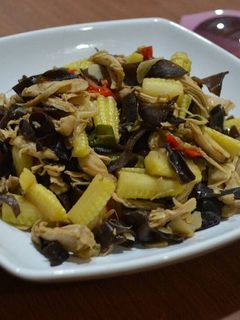 Foto resep Oseng Jagung Muda Ayam Suwir