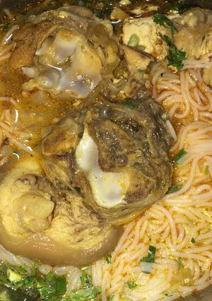 Hình của món Bún chân giò.