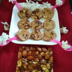A picture of Dates & Rajgira chikki.