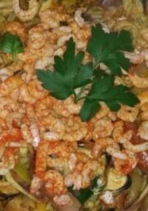 Una foto de Arroz con mariscos
