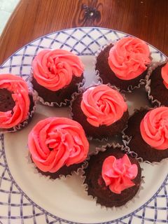 Una foto de Cupcakes de chocolate