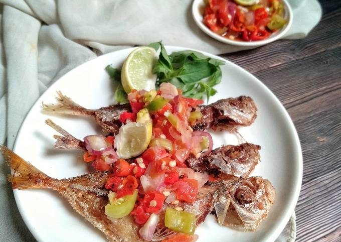 Resep Ikan Goreng Sambal Dabu, Enak
