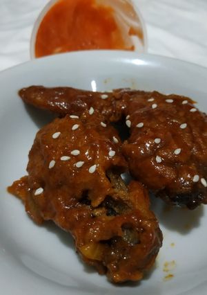 Foto resep Spicy Chicken Wings Cheese Sauce
