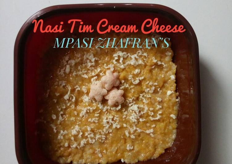MPASI Nasi Tim Cream Cheese // 1 tahun