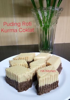 Gambar Puding Roti Kurma Coklat #Peraduan Resepi - Kurma