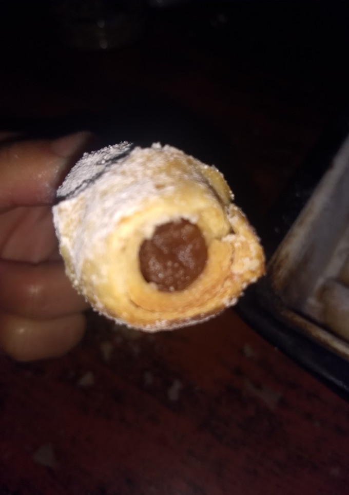 Una foto de Cañoncitos de dulce de leche