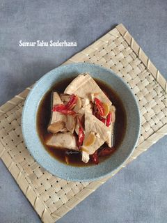 Foto resep Semur tahu sederhana