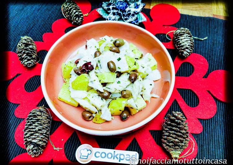 Baccalà al Latte con Patate e Olive Taggiasche