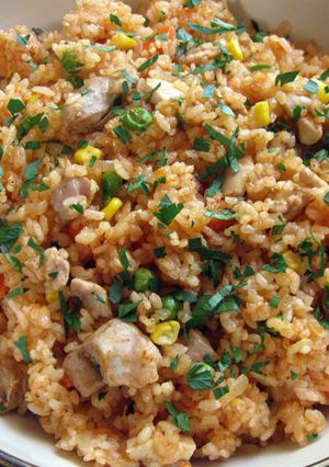 A picture of Chicken Ketchup Rice.