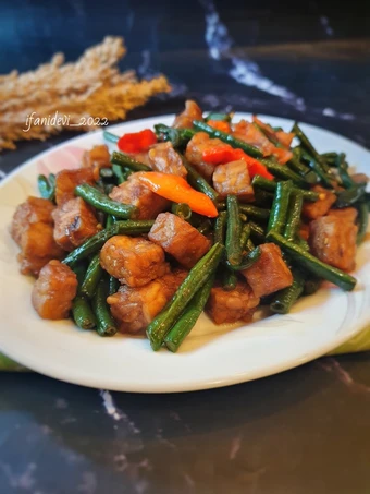 Cara Mudah Membikin Resep 460. Oseng Tempe Kacang Panjang Cabe Gendot yang Bisa Manjain Lidah Anti Ribet, Bikin Ngiler