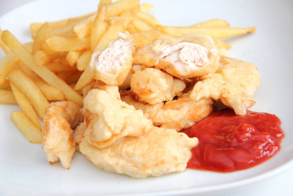 Csirkemell csíkok tempurában recept recept fotó