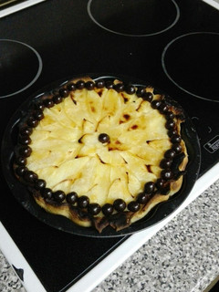 Una foto de Tarta de queso y manzana light