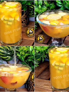 A picture of Spanish Virgin Fruit Sangria Mocktail Non Alcoholic.