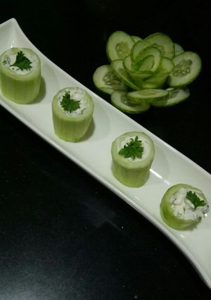 A picture of Cucumber Yogurt Rulade.
