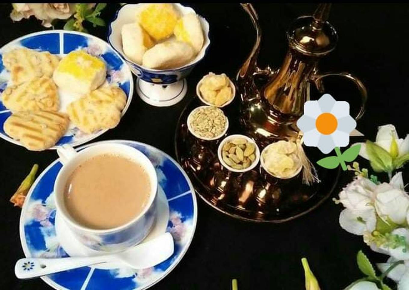 Fennel seeds cardamom and jaggery tea☕💚