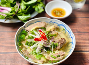 Hình của món Phở Sườn Bò.