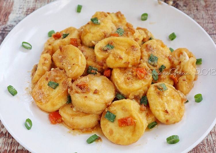 Resep Tofu with Salted Egg #recook_sukma yang Sempurna