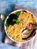 Fabuloso Crumble de amora e morango