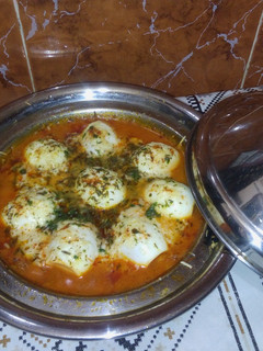 صورة لوصفة شكشوكة بالبيض المسلوق على الطريقة التركية 😋