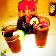 A picture of Zobo drink hibiscus drink.