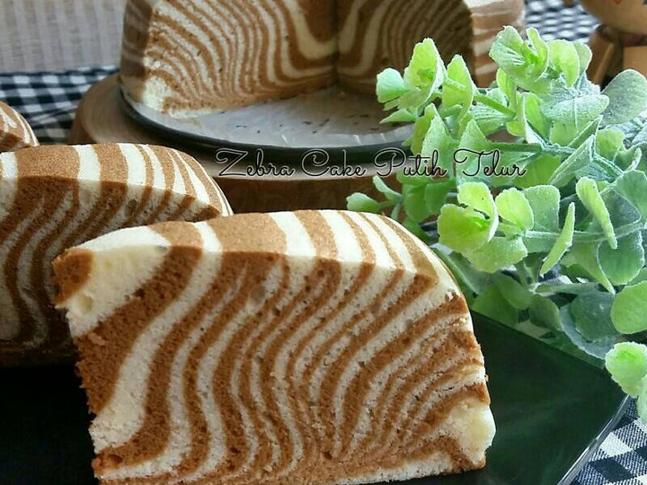 Cara Memasak Zebra cake putih telur Gampang