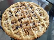 Una foto de kuchen de manzana y nuez